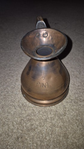 Antique copper half pint - antique,