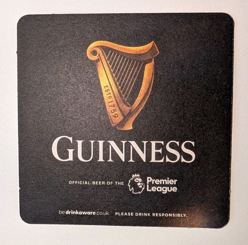 Guinness beer mat - guinness,