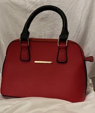 Red Herring gorgeous Red handbag with black handles perfect  for Xmas season 