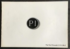 TRIUMPH 2.5 PI Mk 2 Car Sales Brochure 1970 Ref 424/270/ENG/HAS