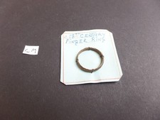 18th c brass paupers ring