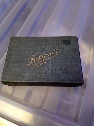Vintage patience playing - playing, cards