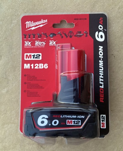Milwaukee m12 0ah - b6, 6.0ah