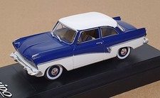 Solido 1/43 Scale 4582 - 1957 Ford Taunus Coupe 17M - Blue/White