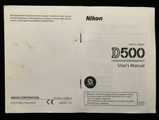 Nikon d500 user manuel - nikon,