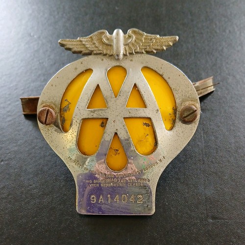 Vintage car badge with - car,
