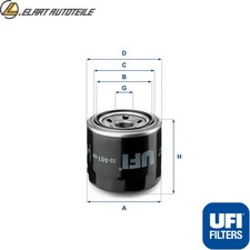 OIL FILTER 23.461.00 FOR HYUNDAI KONA i30/FASTBACK IONIQ SONATA/VI/IV VELOSTER 6
