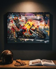 Barry Sheene Suzuki 7 canvas