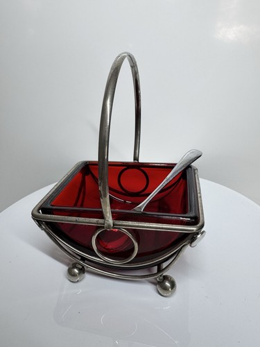 Vintage ruby red glass - ruby,
