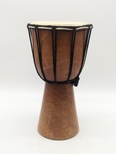 Vintage Wooden 6" Djembe Drum Musical Instrument D14 P948