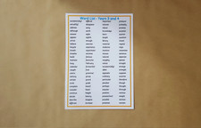 Years 3 and 4 Word mat/poster, Laminated, KS2 Literacy Teaching Resource