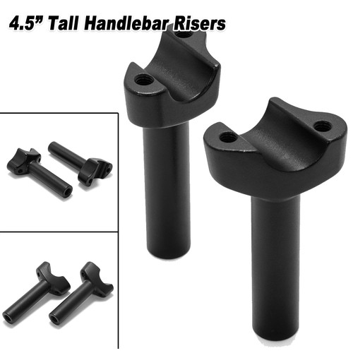 Black handlebars risers - 4.5",