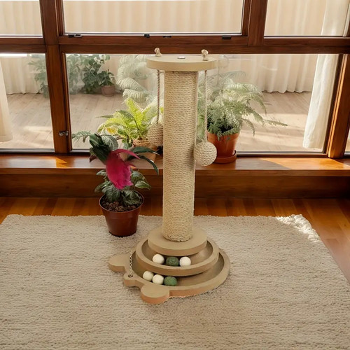 Cat tree scratching - post, tower