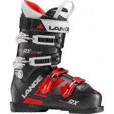 LBG2090 Lange RX 100 LV Mens Ski Boots in Black/Red - Size 28/28.5 New in Box