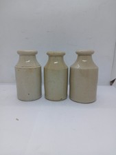 3 Old Off White Stoneware