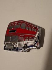 Hampshire Bus Double Decker Bus Pin Badge.  Bus Transport