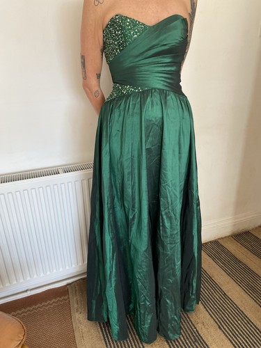 Emerald green sequin ruched - sequin,