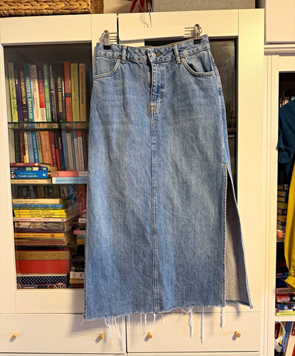 Topshop blue denim - blue, skirt