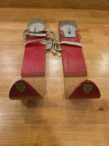 Vintage pair child wooden snow - vintage,