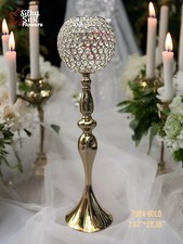 Gold Acrylic Crystal Goblet