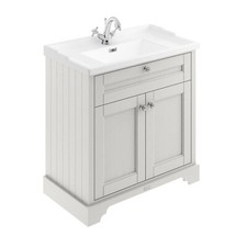 Old London 800mm Floor Standing Basin Vanity Unit Traditional Cabinet Beige