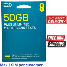 1 x EE PAY AS YOU GO SIM –