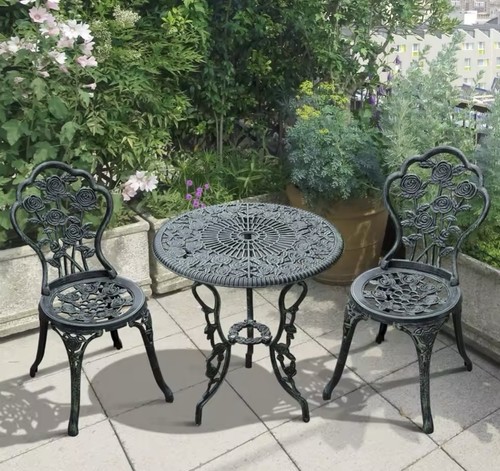 Piece cast aluminum bistro - 3,