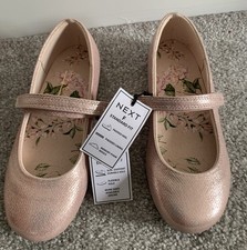 Girls Next Pink Standard Fit Size 12F Mary Jane Sparkly party Shoes BNWT