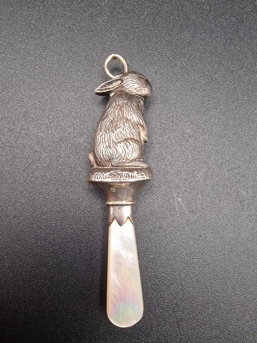 Vintage silver babies bunny - vintage,
