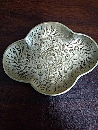 Vintage ornate etched brass - vintage,