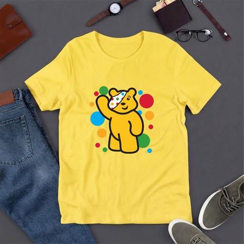 Pudsey bear shirt waving - pudsey, t-shirt