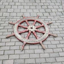 Old Wood Steering Wheel Ship's