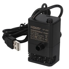 Submersible USB Mini Water Pump With Filter For Water Feature Fountain Pump