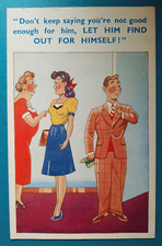 Postcard Humour,'Don't Keep Saying Your Not Good Enough For Him' Dating,Romance