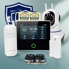 HOMSECUR Wireless WIFI 4G LCD Home Security 4.3" Alarm System+Wireless IP Camera