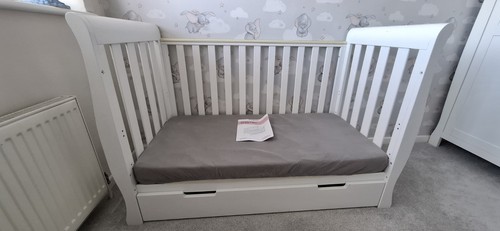 Obaby stamford mini sleigh cot - obaby,