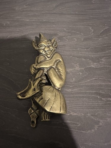 Brass door knocker - brass,