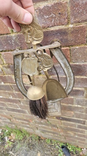 Vintage brass fireside - vintage,