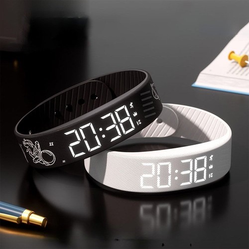 Adjustable alarm clock watch - adjustable,