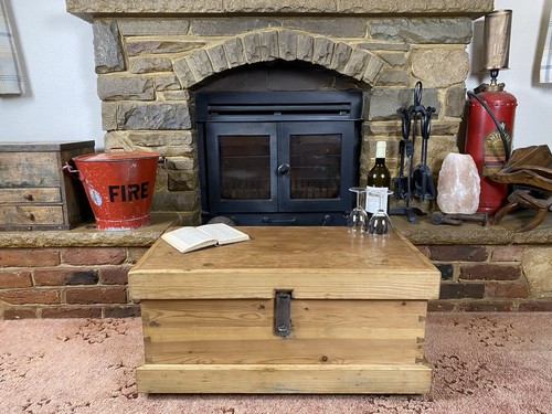 Old antique pine chest - antique,