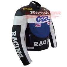 HONDA CBR BLUE COWHIDE LEATHER