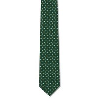 Drake's London Green Flowers Tie BNWT Made in UK