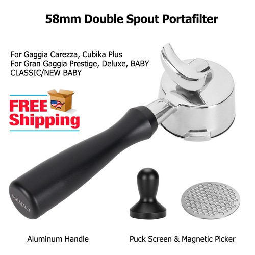 Double spout 58mm portafilter - spout,