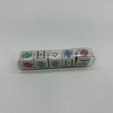 Urea Poker Dice Set with Plastic Case and Instructions