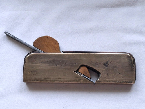 Small vintage brass and - , wood