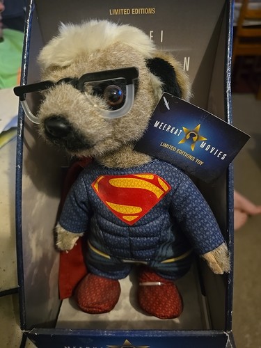Meerkat sergei superman plush - meerkat,