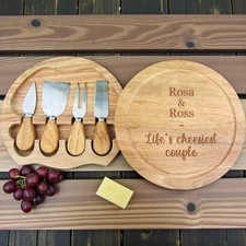 Personalised Wooden Cheese