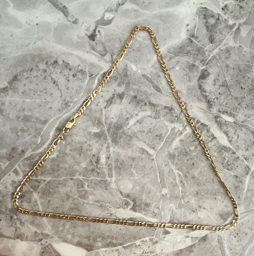 9ct gold figaro chain 5 - gold,