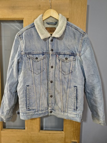 Levis denim jacket - denim, sherpa