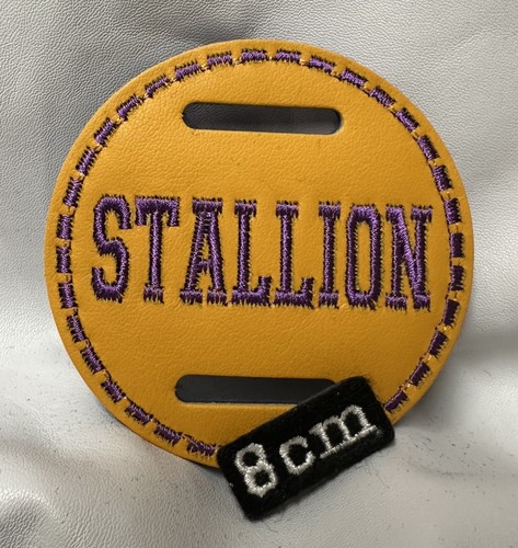 8cm gold leather stallion - 1, x